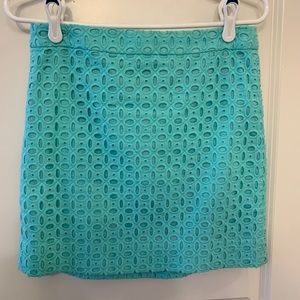 J crew lace mini skirt